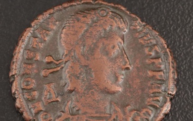 Ancient Roman Imperial Follis of Constantius II, ca. 337 AD