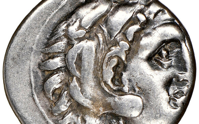 Ancients: , MACEDONIAN KINGDOM. Alexander III the Great (336-323 BC). AR drachm (17mm, 12h). NGC VF....