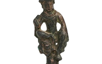 Antique Chinese Bronze Votive Seated Bodhisattva
