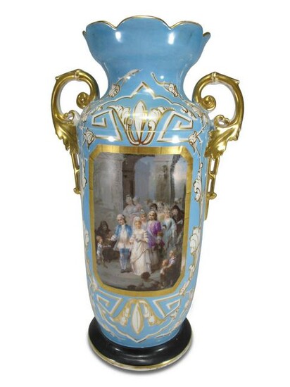 Antique European porcelain vase
