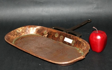 Antique French copper fish fry pan
