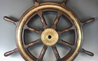Antique Ship's Wheel, John Hastie & Co, Greenock