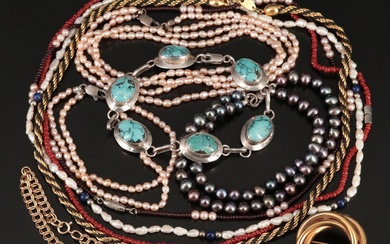 Antique and Vintage Jewelry Collection Featuring Sterling with Turquoise