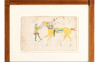 Arapaho Drawing from the Edwards Ledger Book