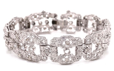 Art Deco 14k Diamond BraceletÊ