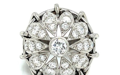 Art Deco Platinum 2.70 Ct. Diamond Ring