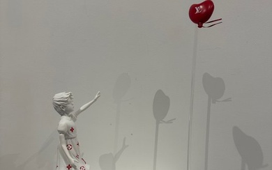 Art'Pej - Banksy Girl Balloon LV