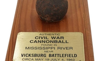 Authentic Civil War Cannonball Found Near Vicksburg Battlefield