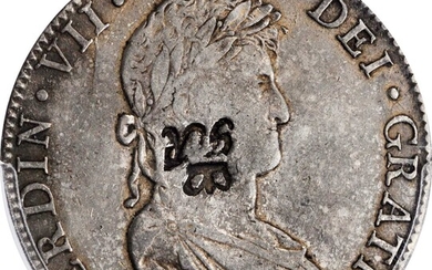 BRITISH HONDURAS. British Honduras - Mexico. Dollar (6 Shillings 1 Penny), ND (1810-20). PCGS EF-45 Gold Shield; Countermark: AU Details.