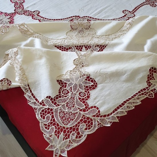 Bedspread in Burano - Linen - 70's