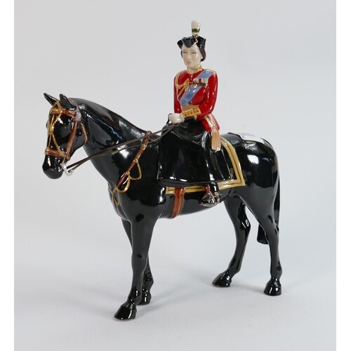 Beswick HM Queen Elizabeth on Burmese: trooping the colour, ...