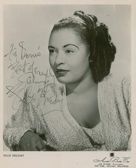 Billie Holiday Signed Photograph