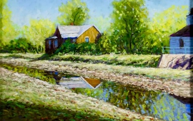 Bob Richey (PA,b 1949) pastel painting
