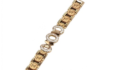 Bracelet in 18K yellow gold in the style of Chanel