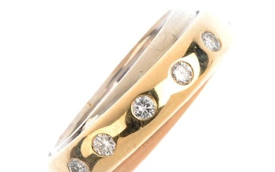 CARTIER - A diamond 'Trinity' ring. Designed as three