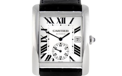 CARTIER - a Tank MC wrist watch. Stainless steel case