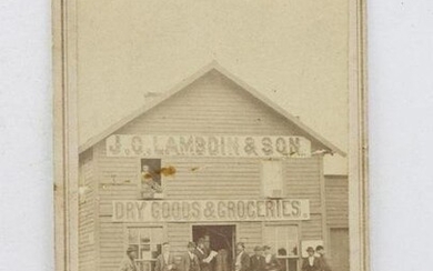 CDV of Dry Goods Store in Eldorado Kansas