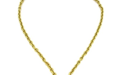 CHANEL CC Logos Medallion Charm Gold Chain Pendant Necklace 94A