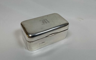COHEN & CHARLES; a George V hallmarked silver soap box...