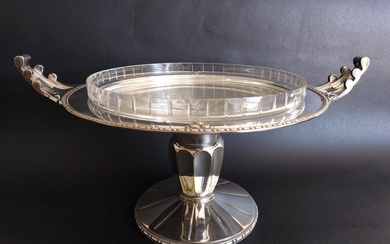 Roux -Marquiand, Lyon - Cake stand - Silver-plated