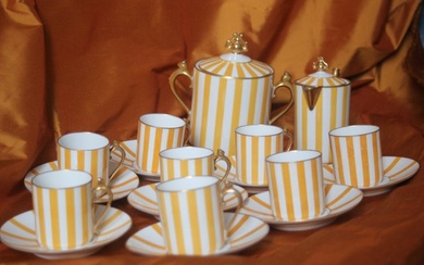 Chabrol & Poirier, Limoges - Coffee set (21) - Porcelain