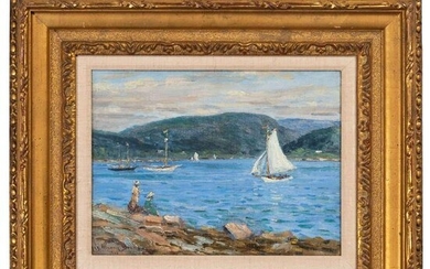 Charles Morris Young (American, 1869-1964) Harbor Scene