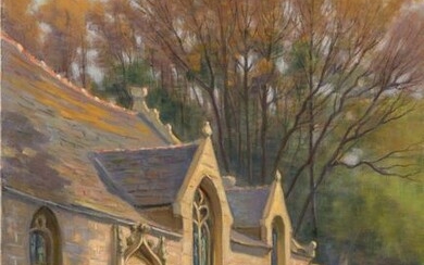 Charles WISLIN (1852-1932) La chapelle en...