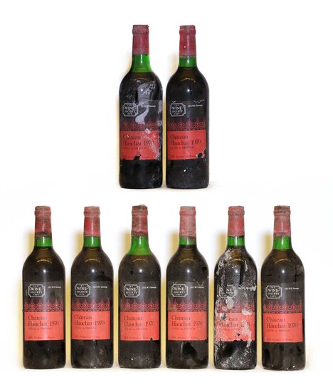 Chateau Hauchat, Fronsac, 1970, eight bottles