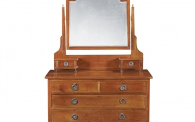 Chest-of-drawers with table tilting mirror 19th Century