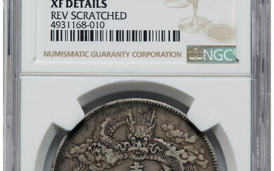 China: , Hsüan-t'ung Dollar Year 3 (1911) XF Details (Reverse Scratched) NGC,...