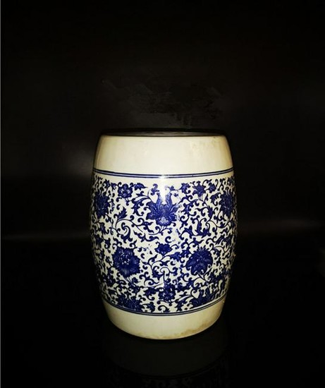 Chinese Blue And White Porcelain Stool