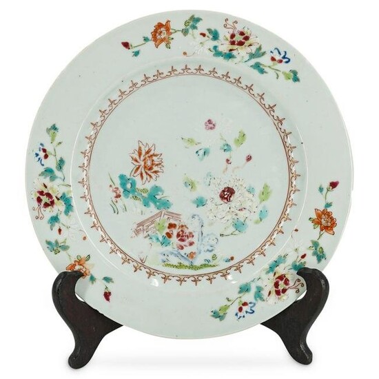 Chinese Export Enamel Porcelain Plate
