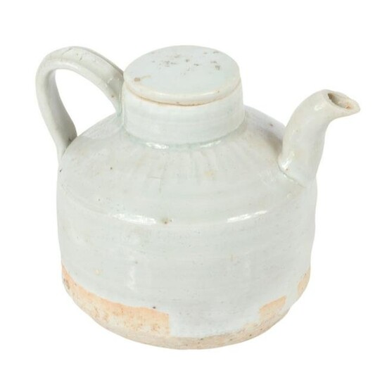 Chinese Yingqing celadon glaze pottery teapot, Song
