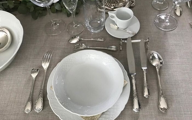 Christofle modèle Marly - Forks for dinner (10) - Silverplate