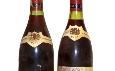 Clos de Vougeot, Grand Cru, Joseph Drouhin, 1978, one bottle and one various other