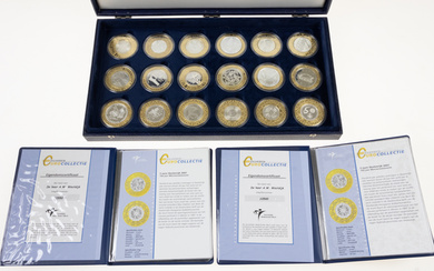Collection 'Zilveren Eurocollectie', 18 x silver 1½, 5, 10 and...