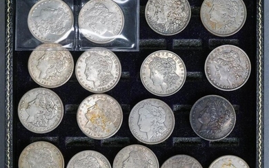 Collection of 17 Morgan Silver Dollars