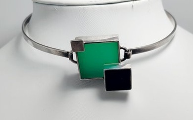Collier rigido modernista anni 30 - 835 Silver - Necklace