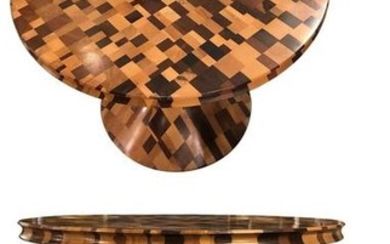 Contemporary Handcrafted Studio Round Coffee Table 21st