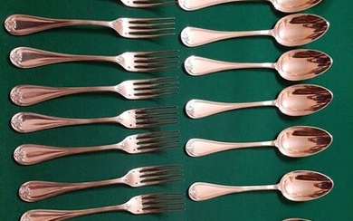 Cutlery set (23) - .950 silver - Henin e Vivier - France - Late 19th century