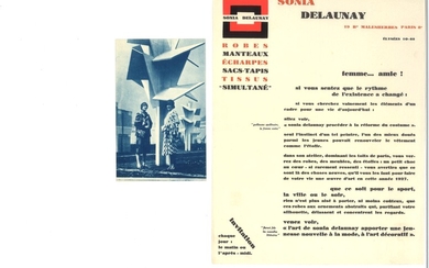 DELAUNAY SONIA (1885-1979) Tract publicitaire... - Lot 65 - Osenat
