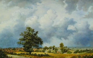 Daniel Van der Putten (b.1949). Approaching storm at Blisworth,...