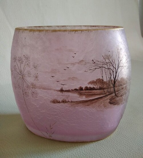 Daum Frères - Pink vase