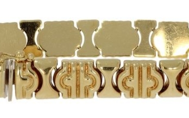 Design schakel - 18 kt. Yellow gold - Bracelet