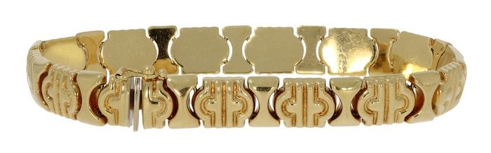 Design schakel - 18 kt. Yellow gold - Bracelet