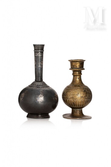 Deux vases du Deccan Inde centrale, XIXe... - Lot 565 - Millon