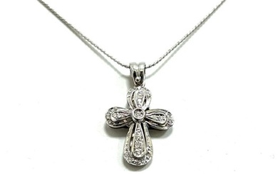 Diamond - White gold - Necklace with pendant
