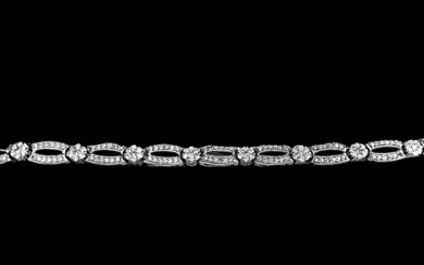 Diamond chains bracelet