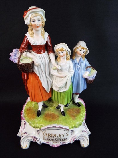 Dresden advertising figure for Yardley's soap. 12 inches tal...