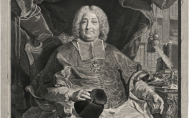 Drevet, Pierre (1663 Loire, Rhône - 1738 Paris)Bildnis des Pariser Erzbischofs Charles-Gaspard-Guillaume de Vintimille
